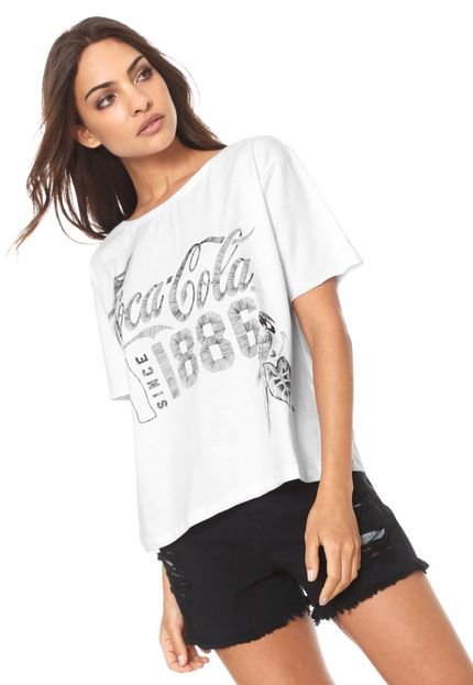 Camiseta Coca-Cola Jeans Estampada Branca - Marca Coca-Cola Jeans