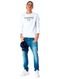 Moletom Tommy Jeans Masculino Regular Crewneck Modern Corp Logo Branco - Marca Tommy Jeans