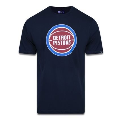 Camiseta New Era Regular Detroit Pistons Marinho - Marca New Era