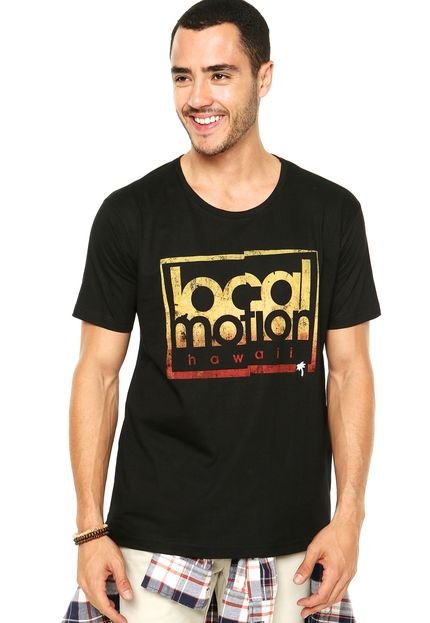 Camiseta Local Motion Block Party Preta - Marca Local Motion