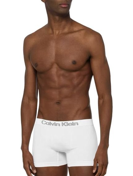 Cuecas Calvin Klein Underwear Trunk Seamless Outline Logo Brancas Pack 3UN - Marca Calvin Klein