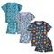 Kit 3 Pijamas Menino Mafessoni Infantil Estampado em Algodão Azul - Marca Babie