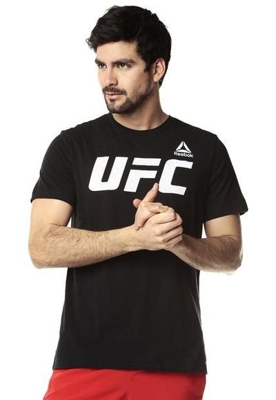 Camiseta Negra Reebok UFC FG LOGO TEE - Ahora | Dafiti Colombia