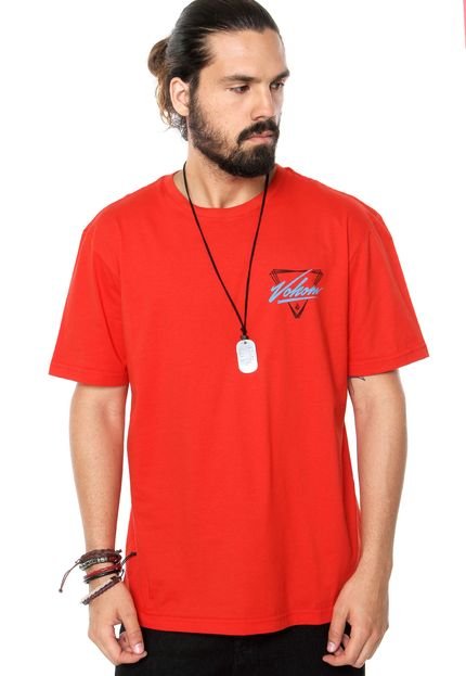 Camiseta Volcom Shredical Vermelha - Marca Volcom
