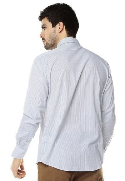 Camisa Blanca Azul Brooksfield Compra Ahora Dafiti Colombia