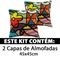 Kit 2 Capas Almofada Decorativa P/ Sala C/ Ziper Suede 45x45 - Marca BF Colchoes