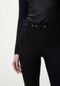 Calça Jeans Jegging Ever Black com Cinto - Marca Lez a Lez