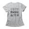 Camiseta Feminina Drummer - Mescla Cinza - Marca Studio Geek 