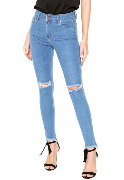 Calça Jeans Más Animale Skinny Jolie Azul - Marca Más Animale