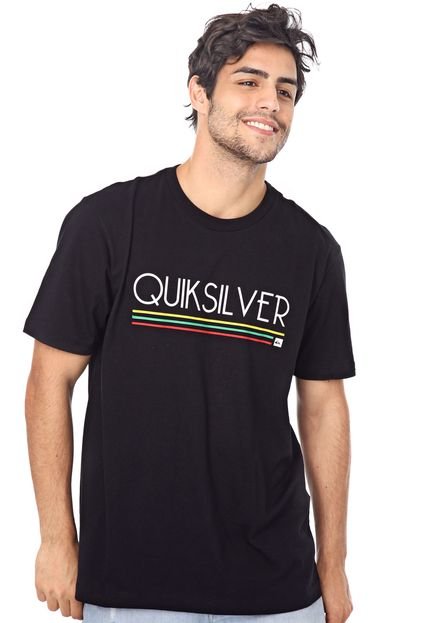 Camiseta Quiksilver Jamaica Log Preta - Marca Quiksilver