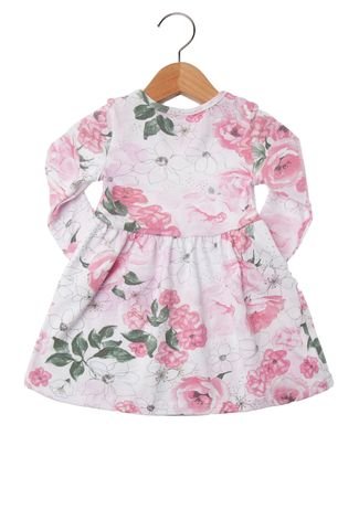 Vestido Milon Floral Infantil Rosa