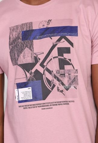 Camiseta Forum Metropolitan Rosa