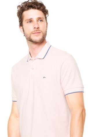 Camisa Polo Aramis Regular Fit Rosa