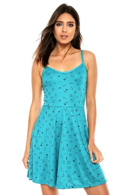 Vestido FiveBlu Curto Estampado Verde - Marca FiveBlu