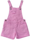 Jardineira Jeans Feminina Infantil Color com Bolso - Marca Quase Anjo