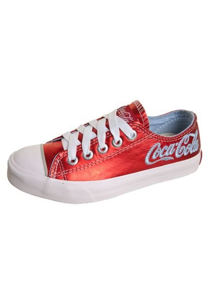 Tênis Coca-Cola Shoes New Leather Low Vermelho - Marca Coca Cola Shoes