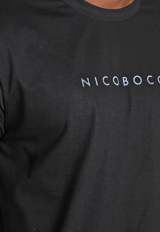 Camiseta Nicoboco Wormmon Preta