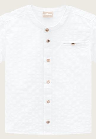 Camisa Infantil Milon Bolso Branca
