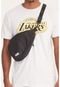 Bolsa NBA Shoulder Bag Mini Logo Preta - Marca NBA
