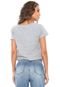 Blusa Cropped Guess Since Cinza - Marca Guess