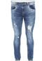 Calça Jeans Rock&Soda Slim Destroyed Azul - Marca Rock&Soda