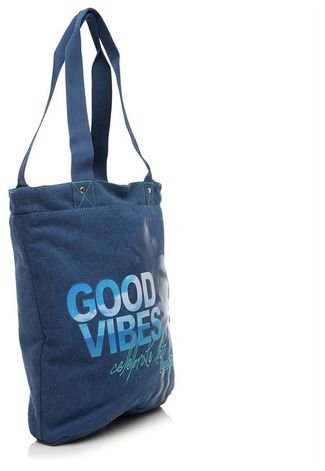 Bolsa Tote Bag PCF Global Coca-Cola Good Vibes Azul-Marinho