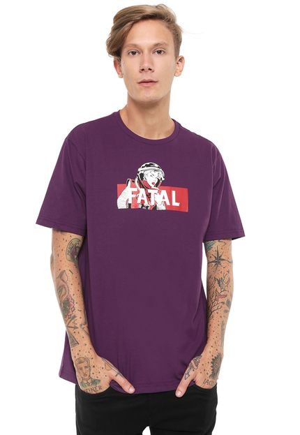 Camiseta Fatal Estampada Roxa - Marca Fatal