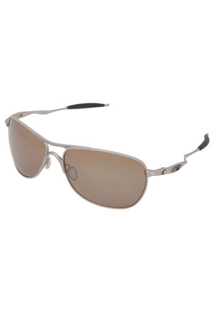 Óculos Solares Oakley Metal Prata Marrom - Marca Oakley