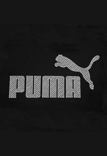 Blusa Bordado Infantil Preta - Marca Puma