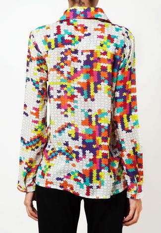 Camisa Thelure Puzzle Multicolorida
