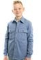 Camisa Jeans Infantil Masculina Tradicional - Marca Quase Anjo