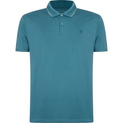 Camisa Polo Individual Basic Regular Ou24 Azul Masculino - Marca Individual
