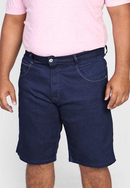 Bermuda Jeans Biotipo Reta Pespontos Azul - Marca Biotipo