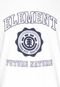 Camiseta Element Est 1992 Branca/Azul - Marca Element