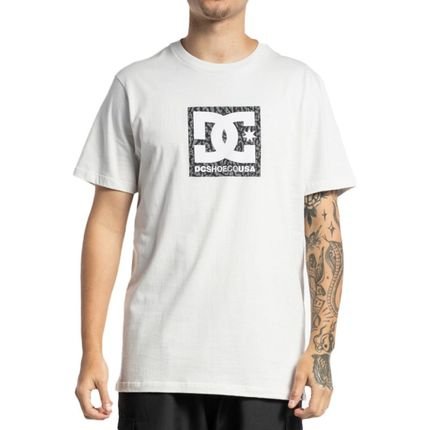 Camiseta DC Shoes DC Square Star Rusy Fill WT23 Off White - Marca DC Shoes