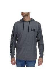 Poleron Hombre Upf Hooded Banner Gris Cat