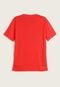 Camiseta Infantil adidas Train Essentials Aeroready Logo Vermelha - Marca adidas