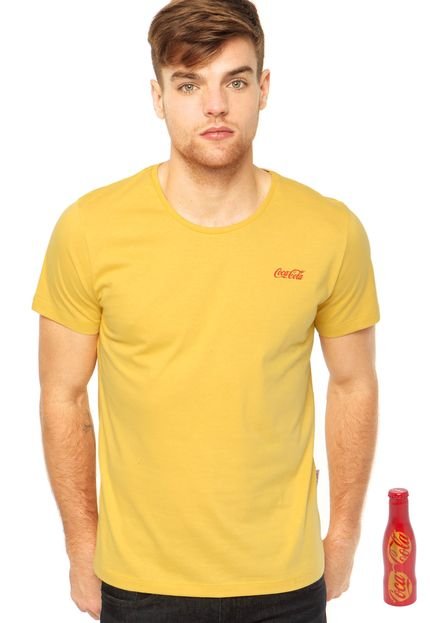 Camiseta Coca cola jeans Amarela - Marca Coca-Cola Jeans