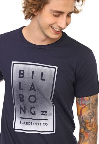 Camiseta Billabong Stacked Up Azul-marinho