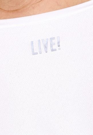 Camiseta Live! Comfy Vibe Branca