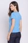 Camiseta Feminina Algodão Básica Polo Wear Azul Médio - Marca Polo Wear