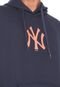 Moletom Flanelado New Era New York Yankees Azul-marinho - Marca New Era