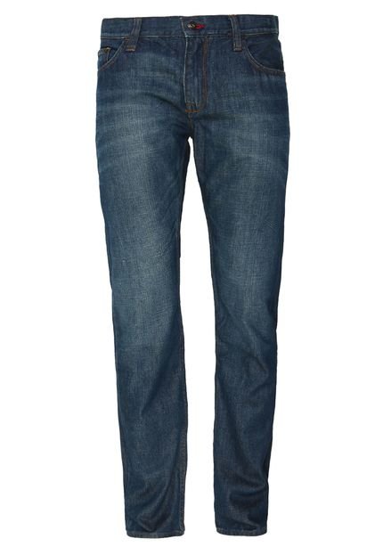 Calça Jeans Tommy Hilfiger Denton Slim Fit Estonada Azul - Marca Tommy Hilfiger