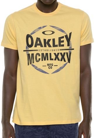 Camiseta Oakley Estampada Amarela