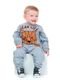 conjunto moletom bebe infantil felpudo kit 2 peças blusão e calça  Cinza - Marca PIFTPAFT