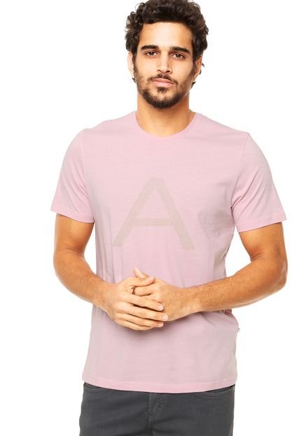 Camiseta Arrow Estampada Rosa - Marca Arrow