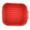 Forma de Silicone para Air Fryer Quadrada Vermelho 20x7cm - Lyor - Marca Lyor