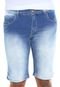 Bermuda Jeans Sawary Bolsos Azul - Marca Sawary