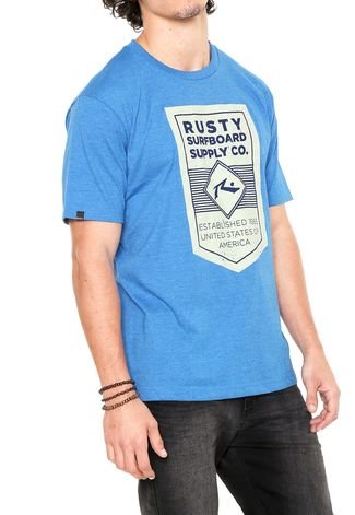 Camiseta Rusty Label Azul