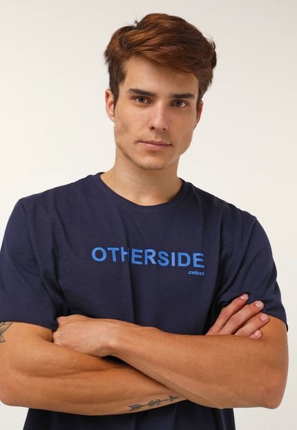 Camiseta Colcci Otherside Azul-Marinho - Marca Colcci